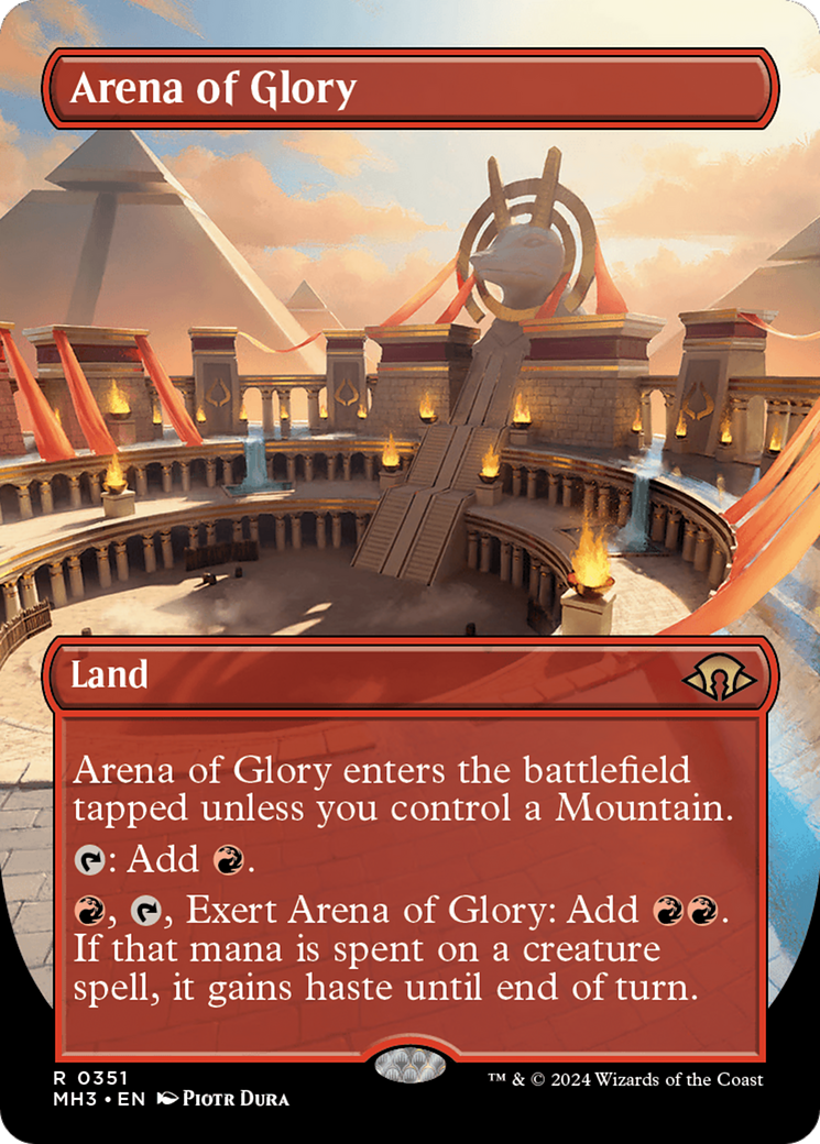 Arena of Glory (Borderless) [Modern Horizons 3] | Grognard Games