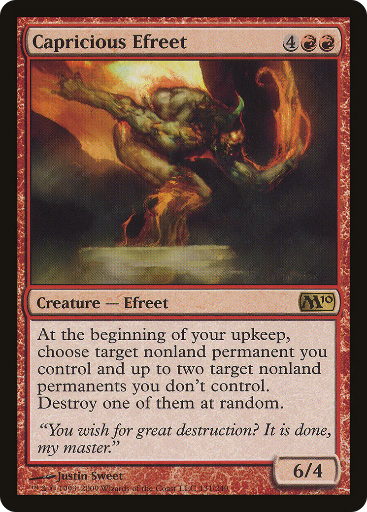 Capricious Efreet [Magic 2010] | Grognard Games