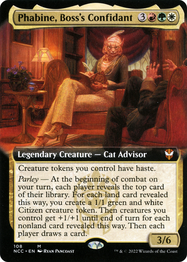 Phabine, Boss's Confidant (Extended Art) [Streets of New Capenna Commander] | Grognard Games