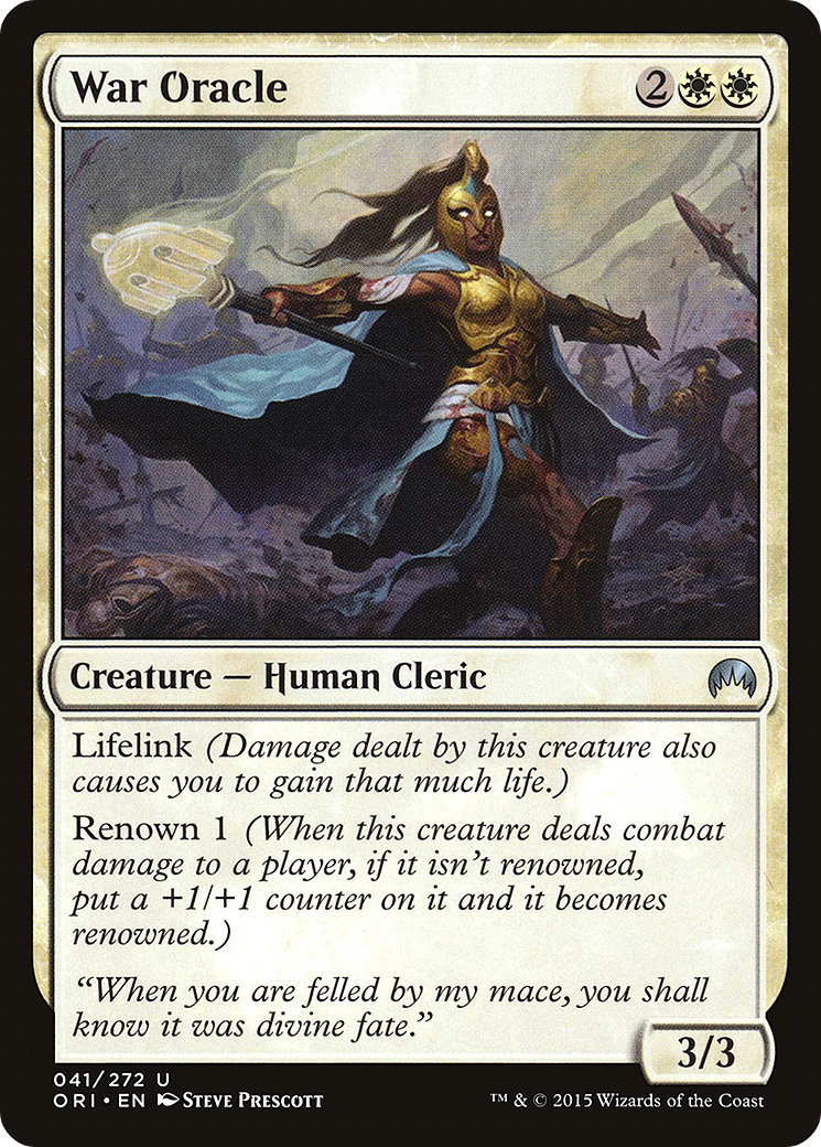 War Oracle (ORI-041) - Magic Origins | Grognard Games