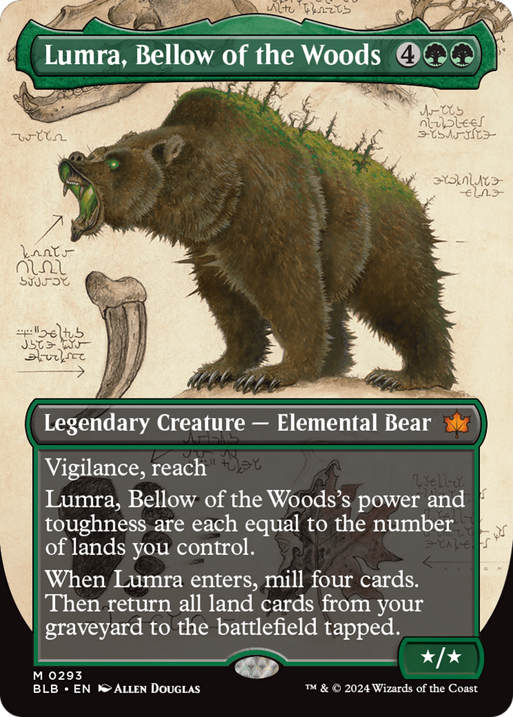 Lumra, Bellow of the Woods (Borderless) (0293) [Bloomburrow] | Grognard Games