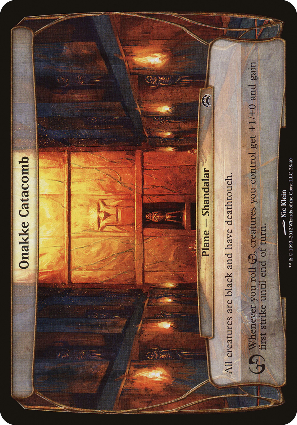 Onakke Catacomb (OVER-028) - Planechase 2012 Planes Foil | Grognard Games