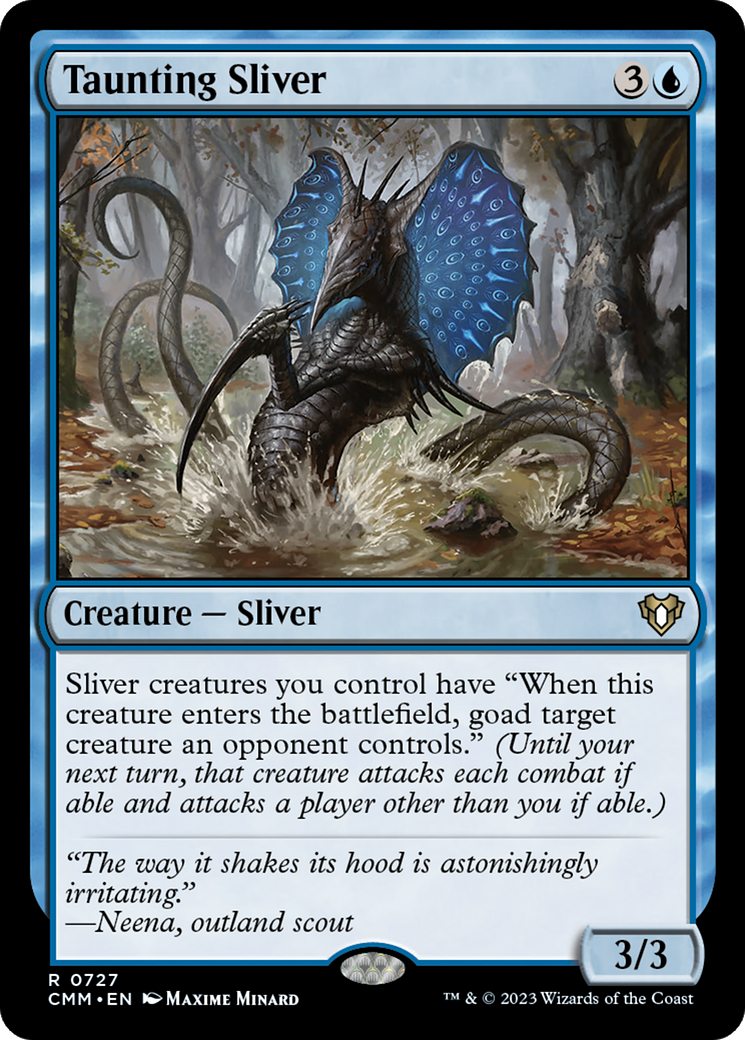 Taunting Sliver [Commander Masters] | Grognard Games
