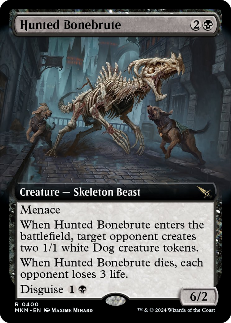 Hunted Bonebrute (Extended Art) [Murders at Karlov Manor] | Grognard Games