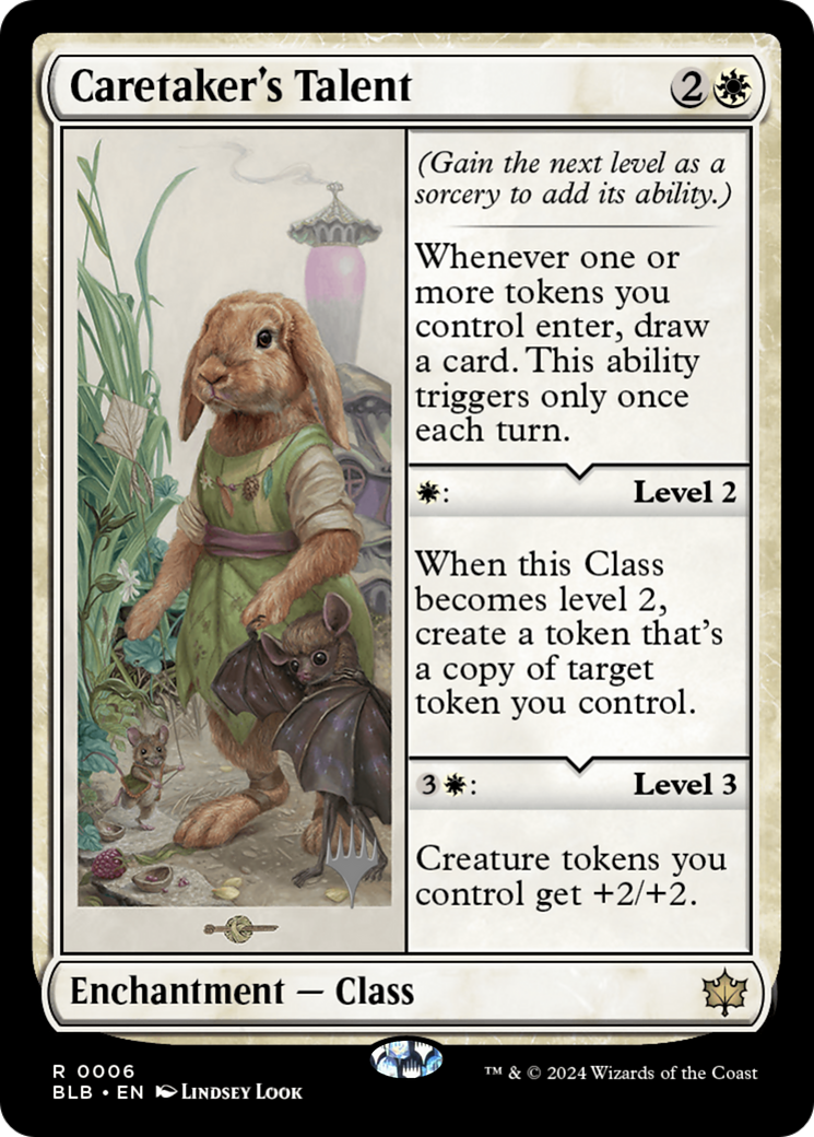 Caretaker's Talent (Promo Pack) [Bloomburrow Promos] | Grognard Games