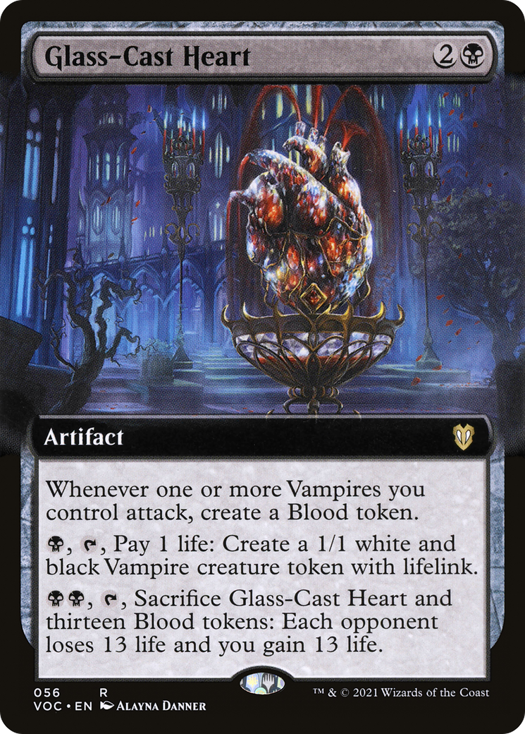 Glass-Cast Heart (Extended) [Innistrad: Crimson Vow Commander] | Grognard Games