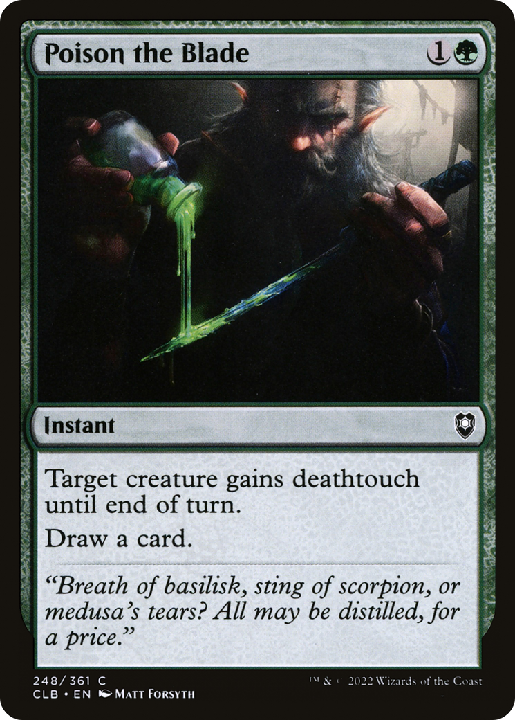 Poison the Blade [Commander Legends: Battle for Baldur's Gate] | Grognard Games