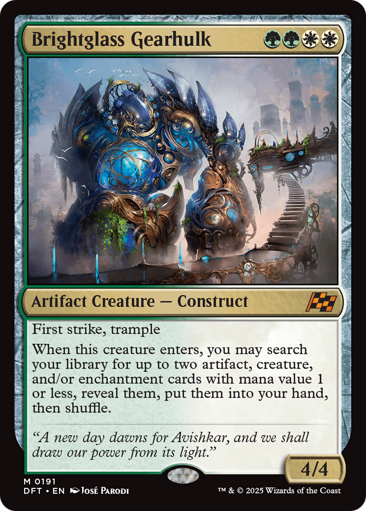 Brightglass Gearhulk (DFT-191) - Aetherdrift Foil | Grognard Games