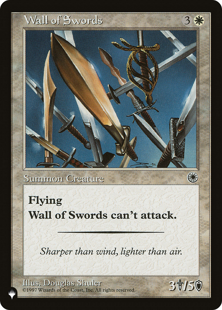 Wall of Swords [The List Reprints] | Grognard Games