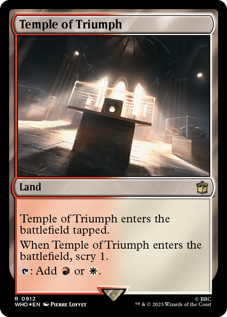 Temple of Triumph (Surge Foil) [Doctor Who] | Grognard Games