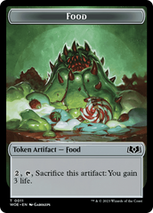 Faerie // Food (0011) Double-Sided Token [Wilds of Eldraine Tokens] | Grognard Games