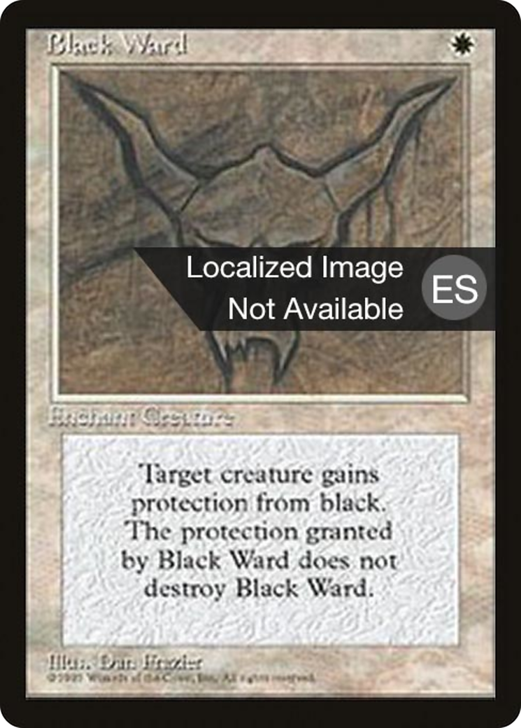 Black Ward [Fourth Edition (Foreign Black Border)] | Grognard Games