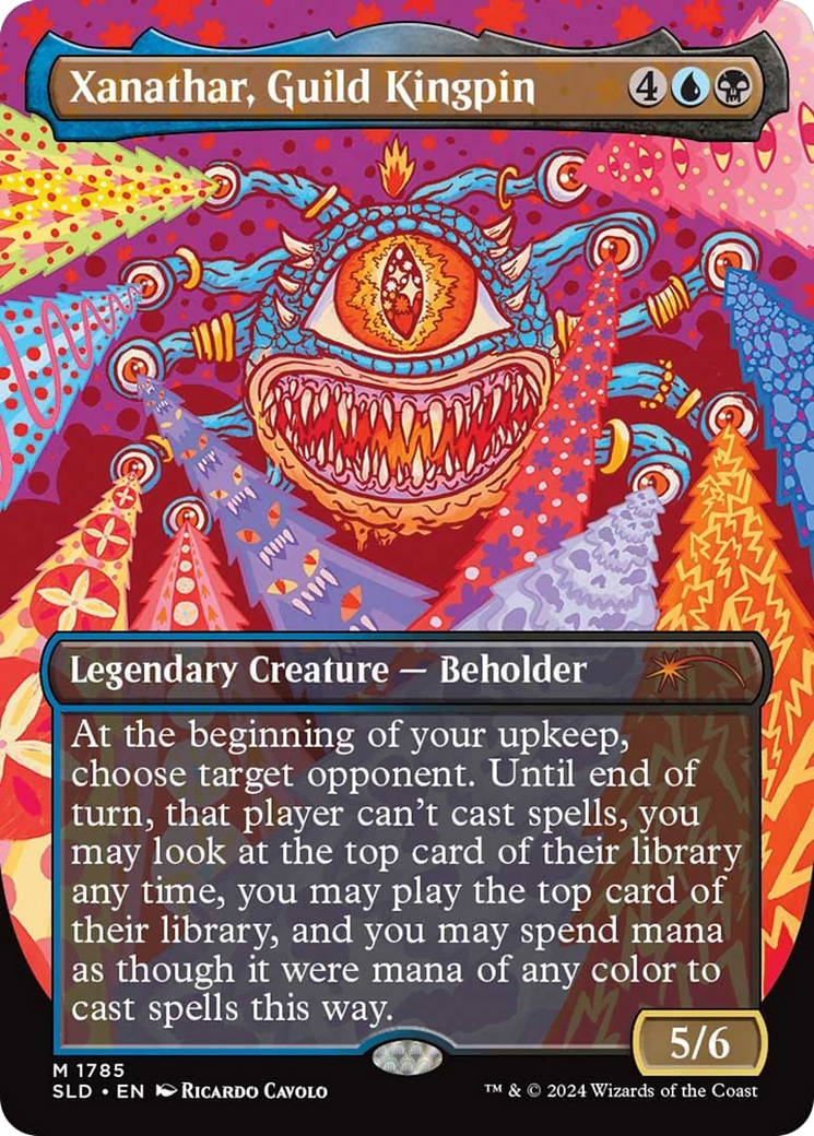 Xanathar, Guild Kingpin (SLD-1785) - Secret Lair Drop (Borderless) Foil | Grognard Games