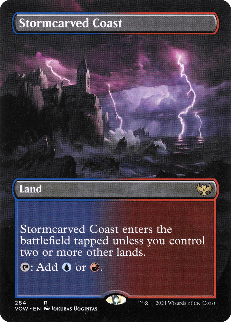 Stormcarved Coast (Borderless) [Innistrad: Crimson Vow] | Grognard Games