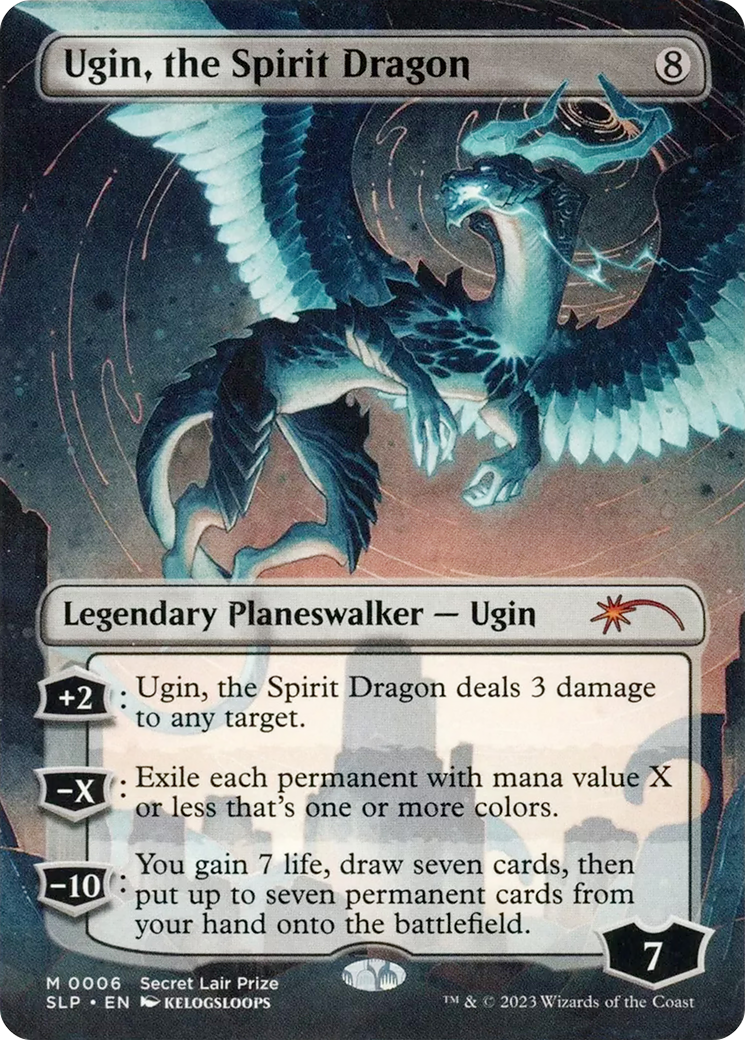 Ugin, the Spirit Dragon (Borderless) [Secret Lair Showdown] | Grognard Games