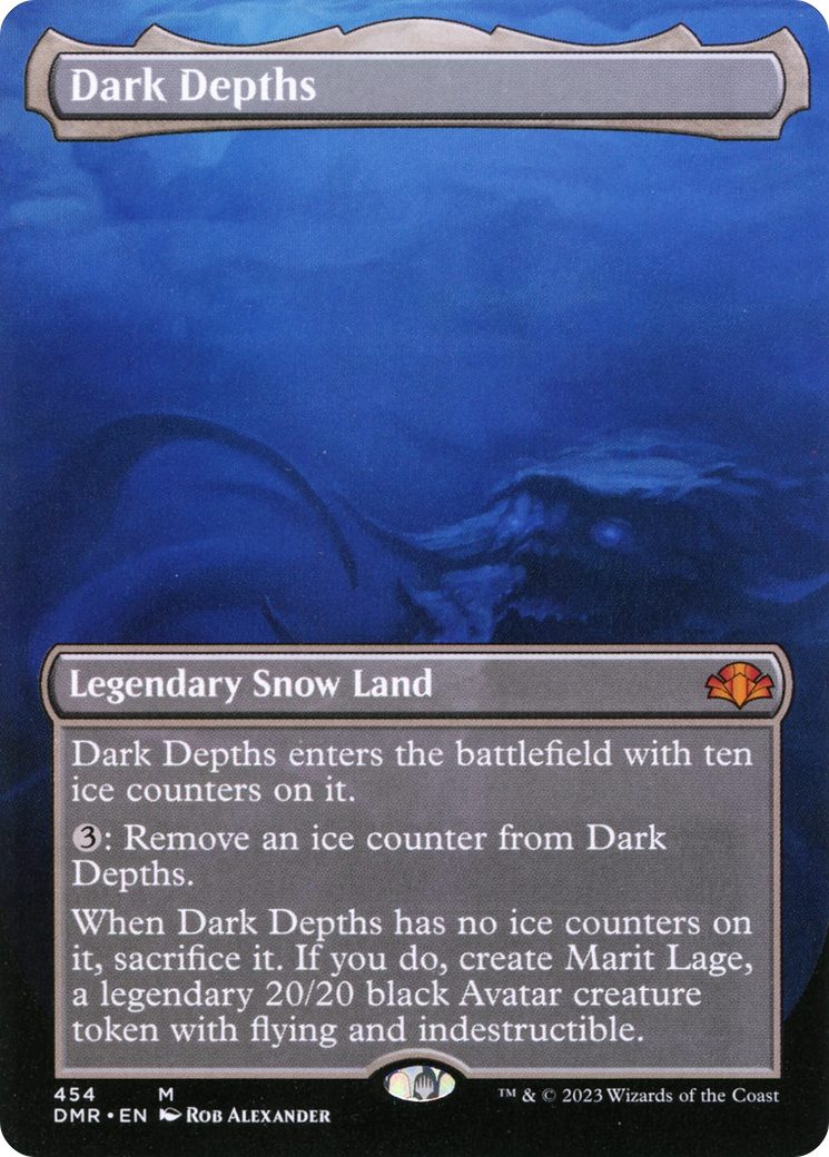 Dark Depths (Borderless Alternate Art) [Dominaria Remastered] | Grognard Games