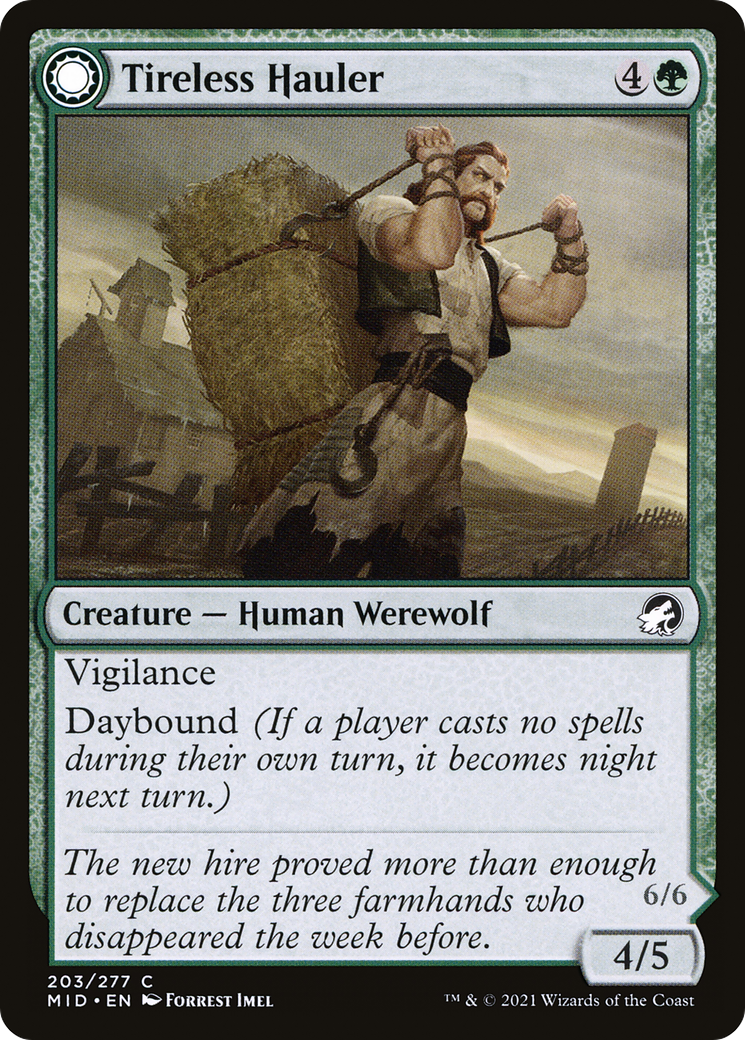 Tireless Hauler // Dire-Strain Brawler [Innistrad: Midnight Hunt] | Grognard Games