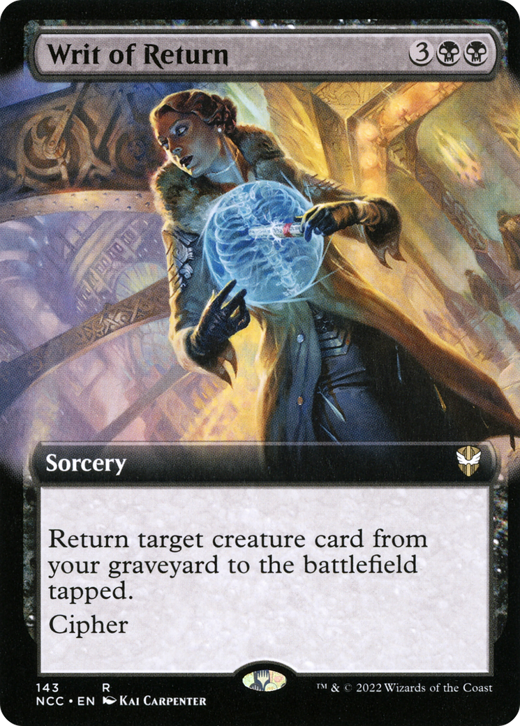 Writ of Return (Extended Art) [Streets of New Capenna Commander] | Grognard Games