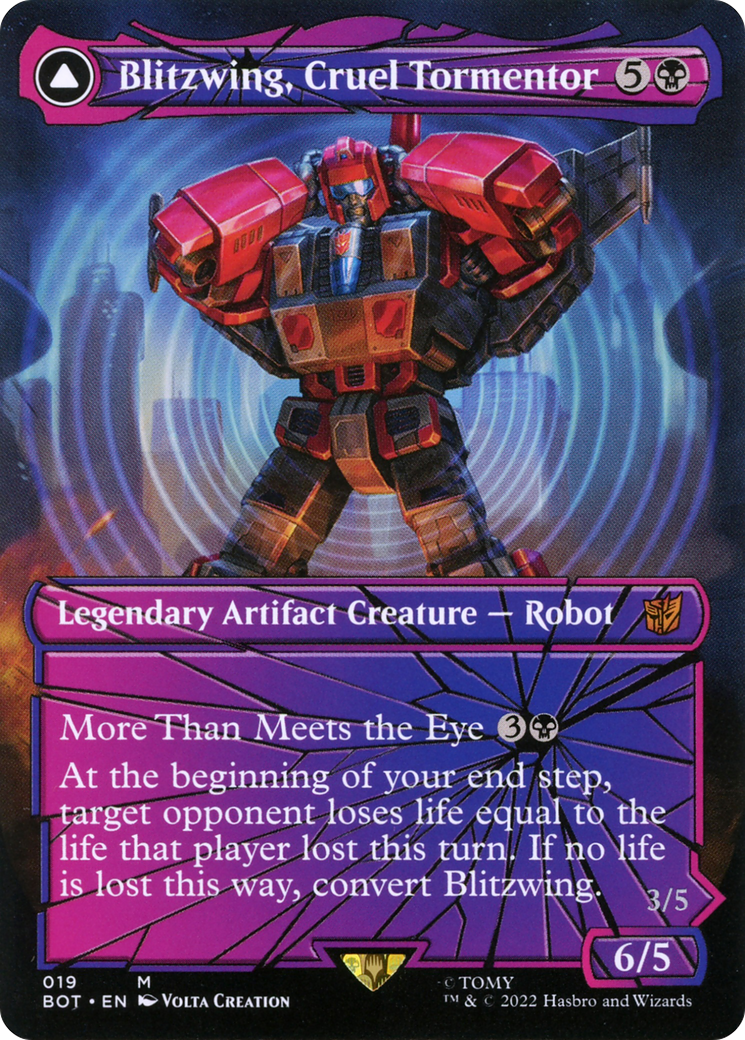 Blitzwing, Cruel Tormentor // Blitzwing, Adaptive Assailant (Shattered Glass) [Universes Beyond: Transformers] | Grognard Games