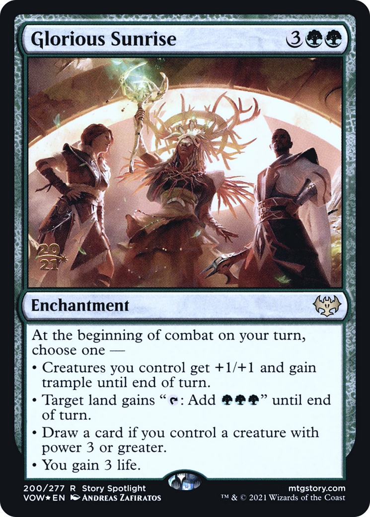 Glorious Sunrise [Innistrad: Crimson Vow Prerelease Promos] | Grognard Games