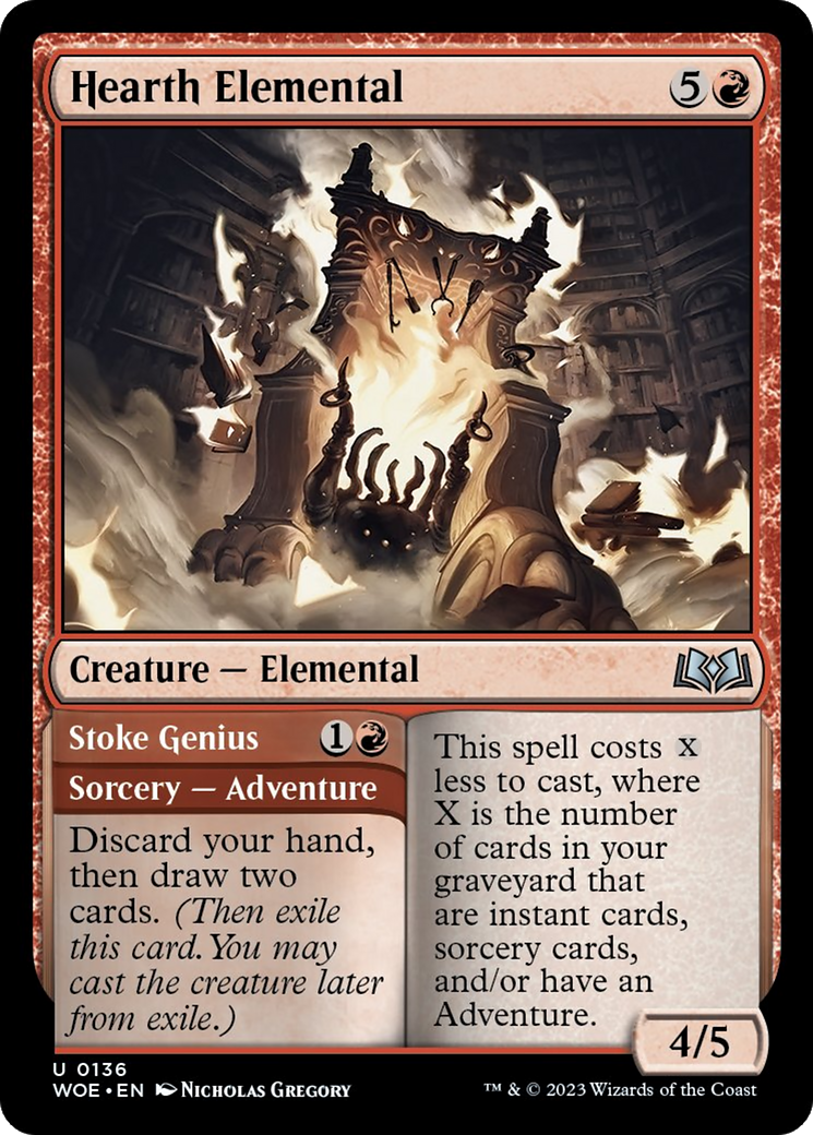 Hearth Elemental // Stoke Genius [Wilds of Eldraine] | Grognard Games