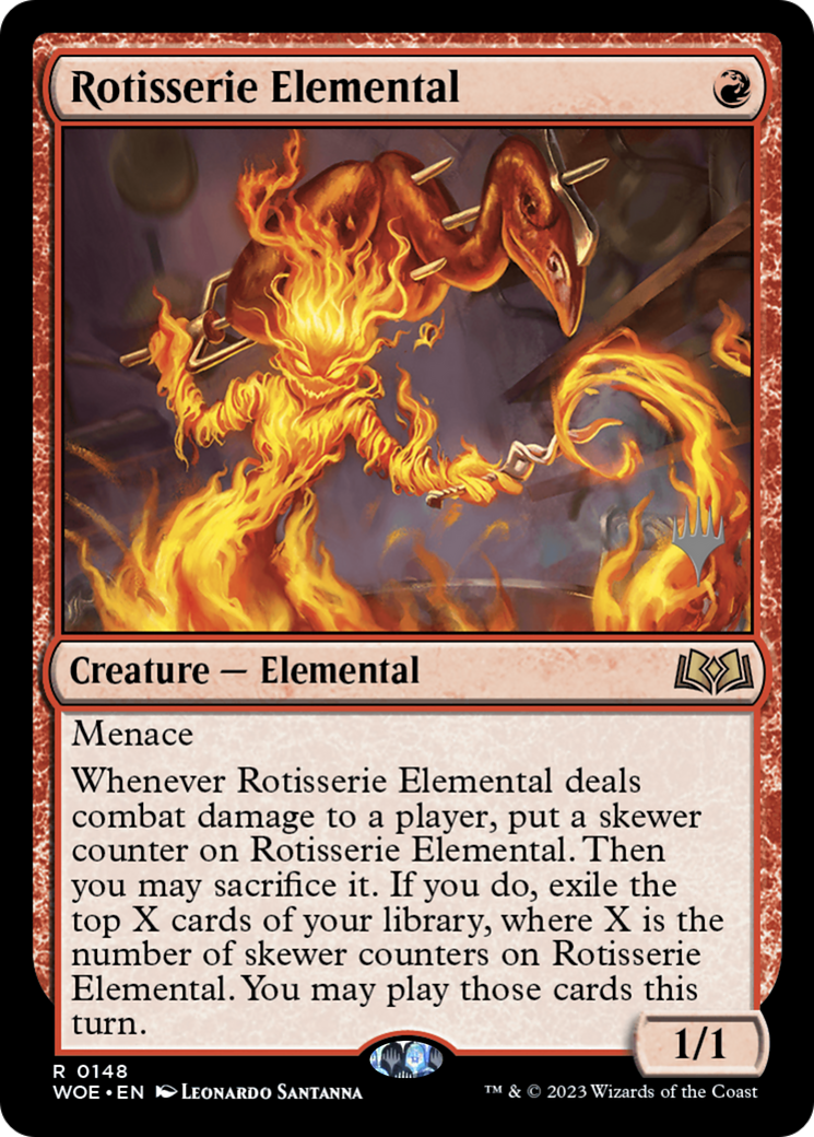 Rotisserie Elemental (Promo Pack) [Wilds of Eldraine Promos] | Grognard Games