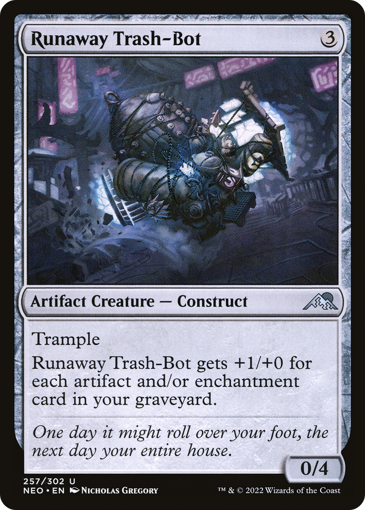 Runaway Trash-Bot [Kamigawa: Neon Dynasty] | Grognard Games