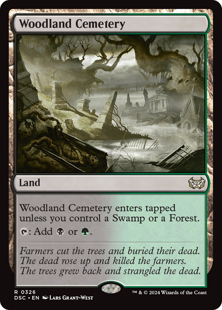 Woodland Cemetery [Duskmourn: House of Horror Commander] | Grognard Games