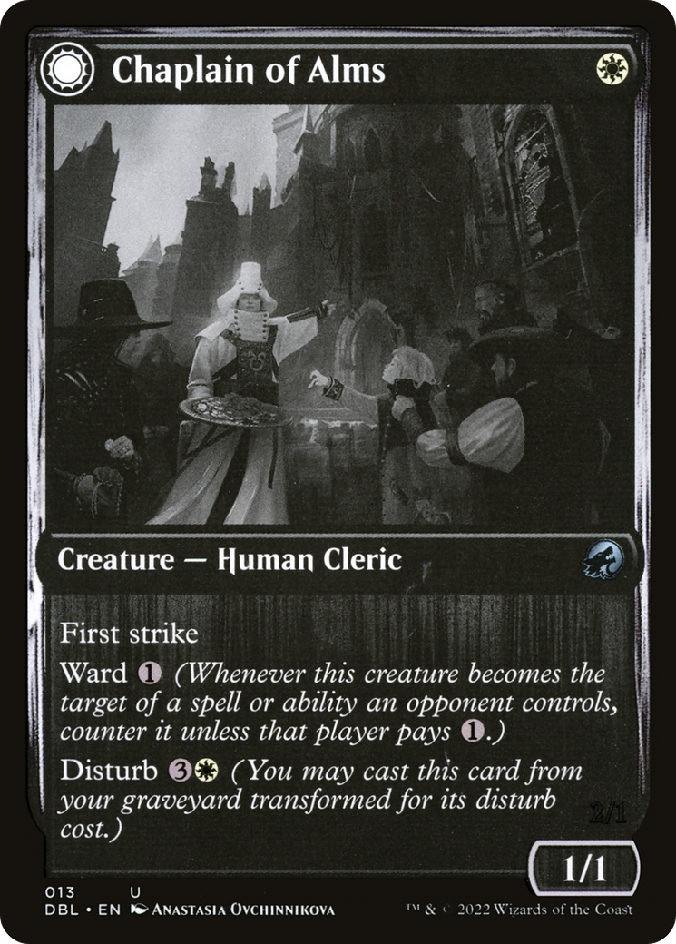Chaplain of Alms // Chapel Shieldgeist [Innistrad: Double Feature] | Grognard Games