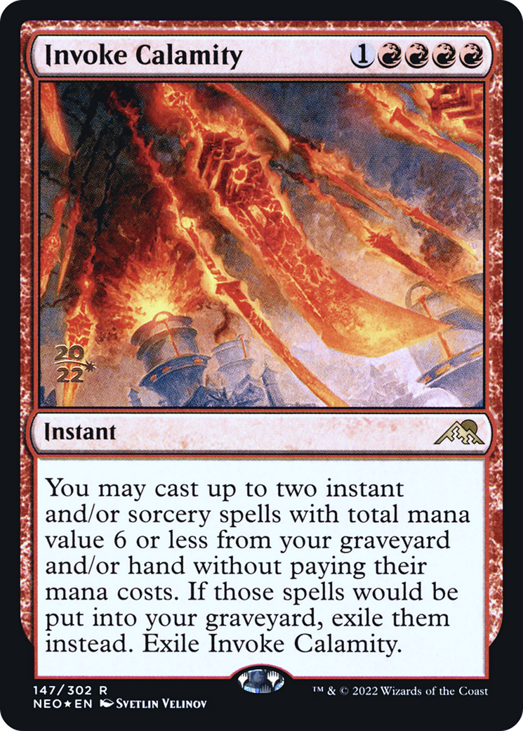 Invoke Calamity [Kamigawa: Neon Dynasty Prerelease Promos] | Grognard Games