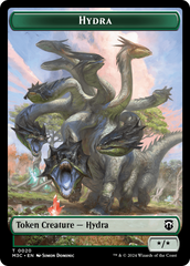 Hydra (Ripple Foil) // Boar Double-Sided Token [Modern Horizons 3 Commander Tokens] | Grognard Games