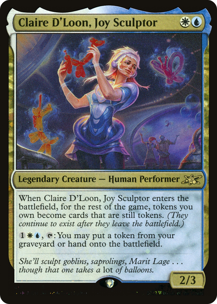 Claire D'Loon, Joy Sculptor (Galaxy Foil) [Unfinity] | Grognard Games