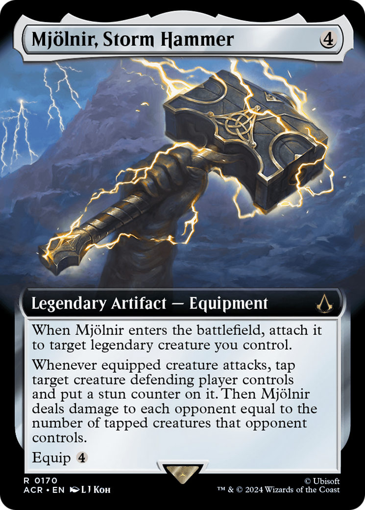 Mjolnir, Storm Hammer (Extended Art) [Assassin's Creed] | Grognard Games