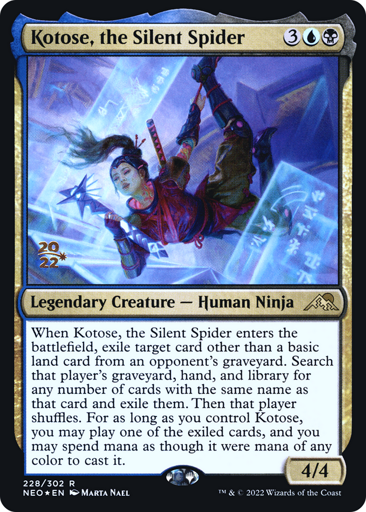 Kotose, the Silent Spider [Kamigawa: Neon Dynasty Prerelease Promos] | Grognard Games