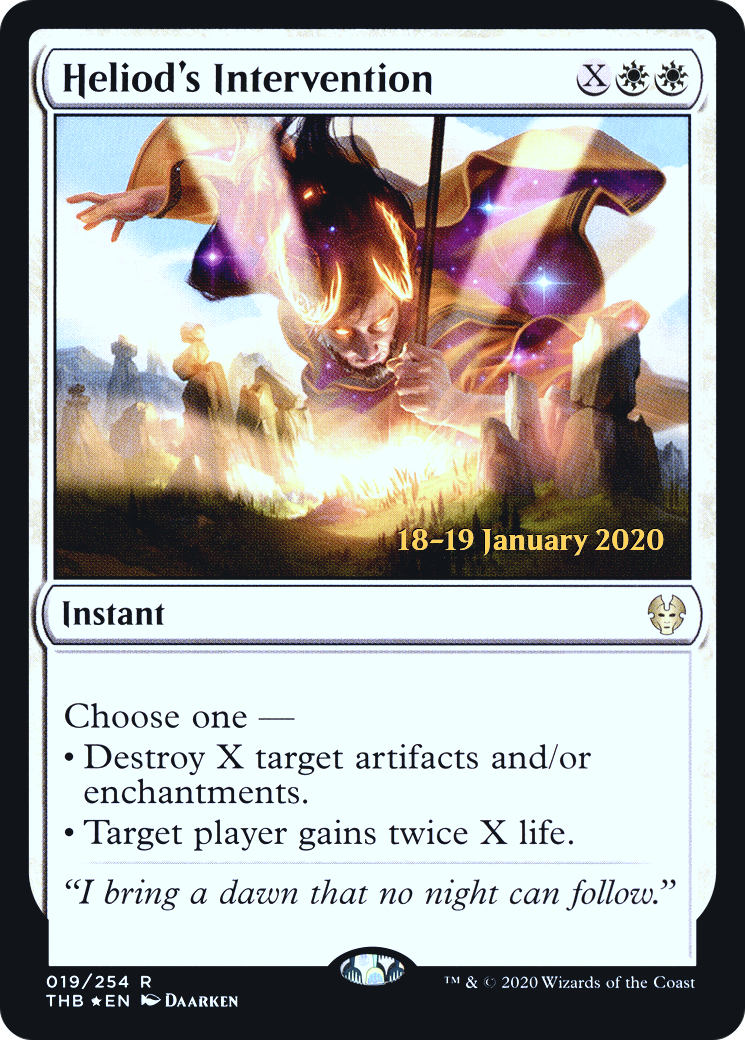 Heliod's Intervention [Theros Beyond Death Prerelease Promos] | Grognard Games