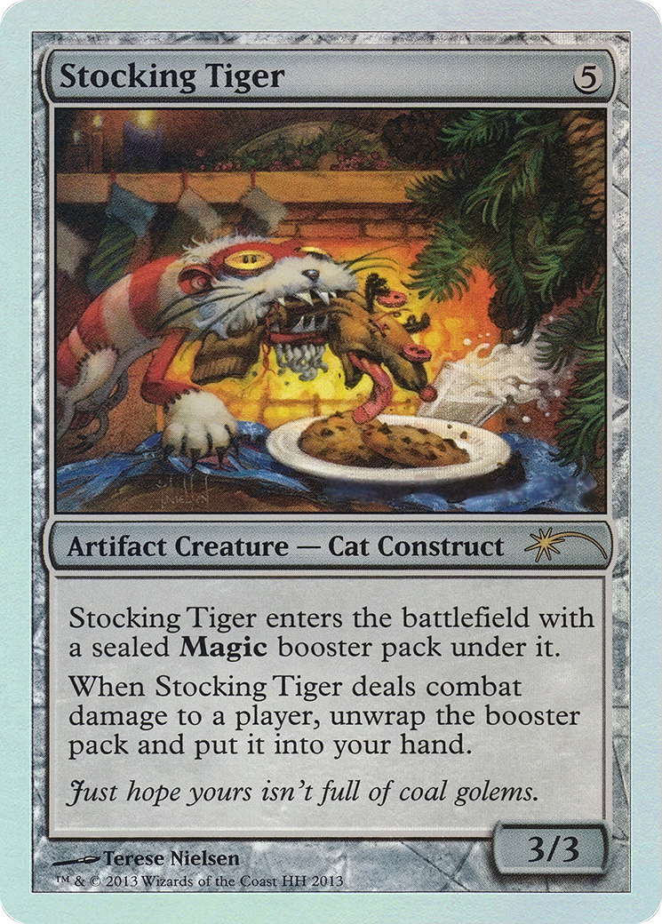 Stocking Tiger (No Date) [Happy Holidays] | Grognard Games