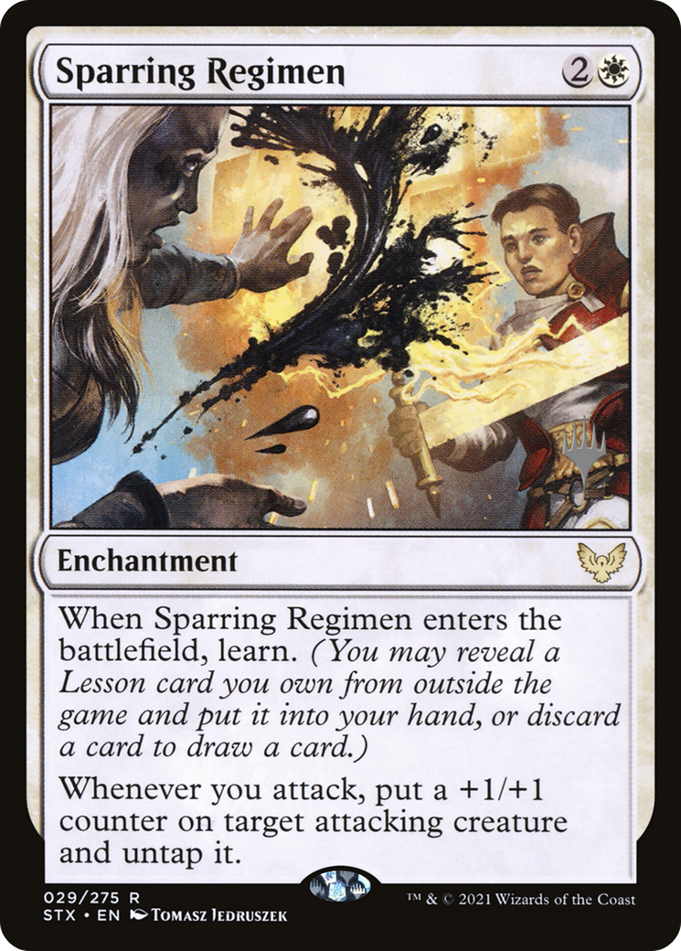 Sparring Regimen (Promo Pack) [Strixhaven: School of Mages Promos] | Grognard Games
