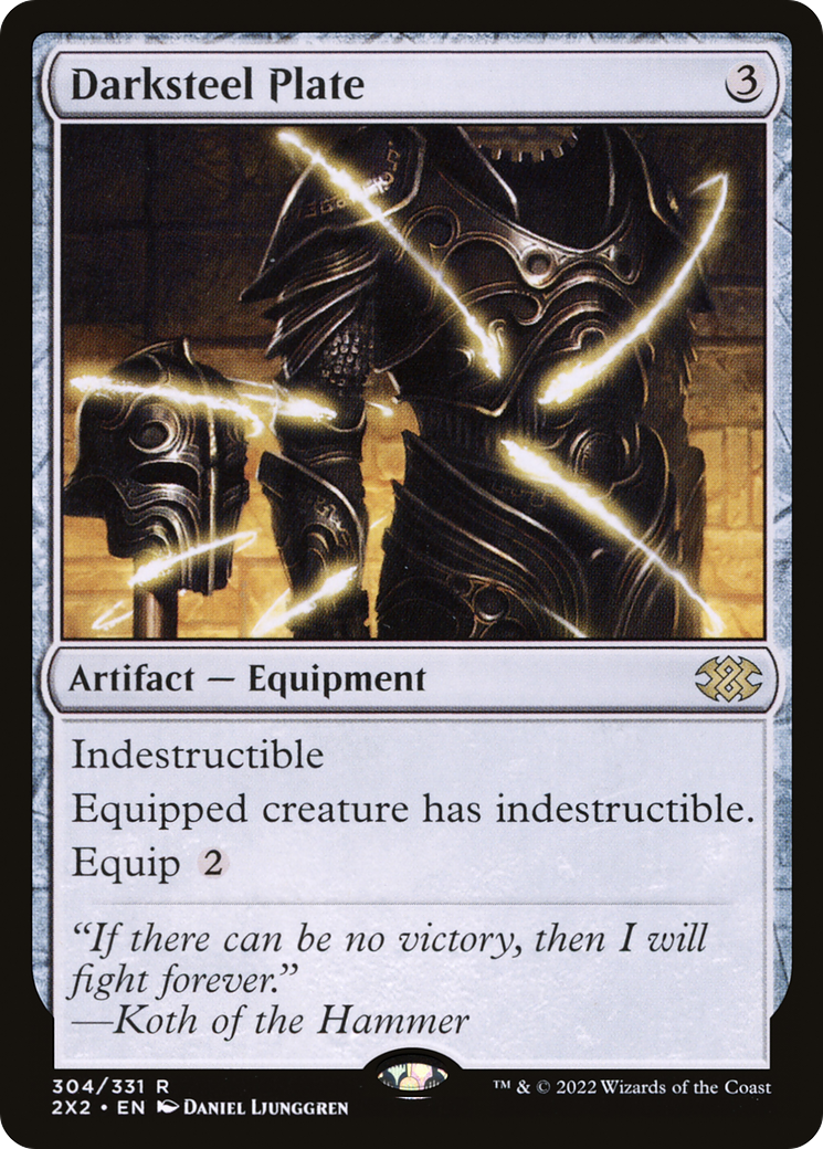 Darksteel Plate [Double Masters 2022] | Grognard Games