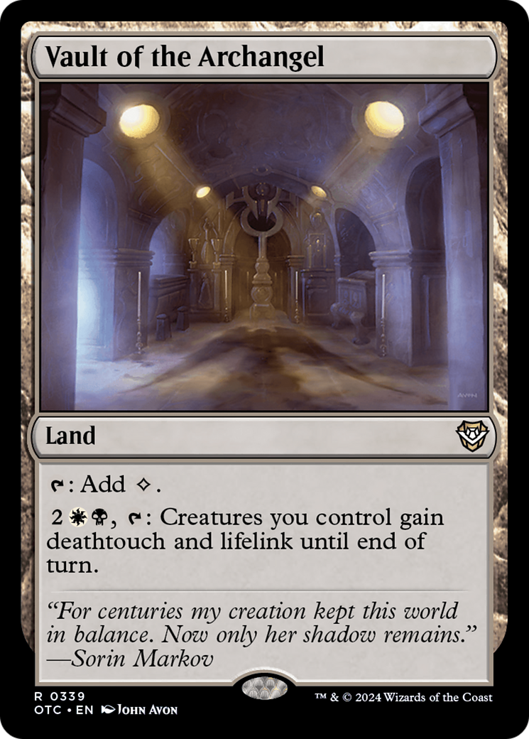 Vault of the Archangel [Outlaws of Thunder Junction Commander] | Grognard Games