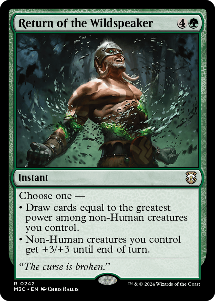 Return of the Wildspeaker (M3C-242) - Modern Horizons 3 Commander Foil | Grognard Games
