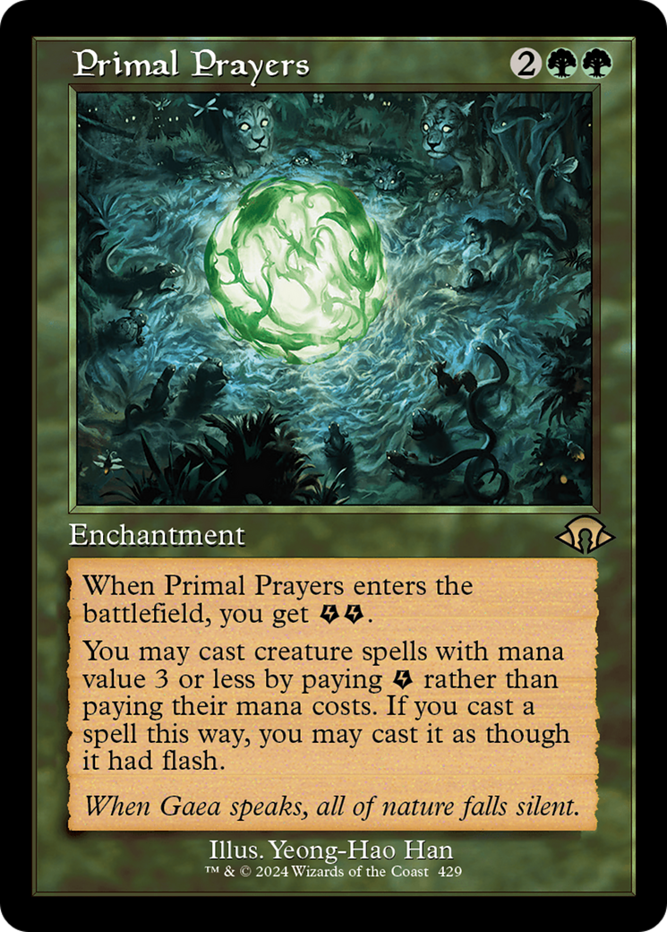 Primal Prayers (Retro Frame) (MH3-429) - Modern Horizons 3 | Grognard Games