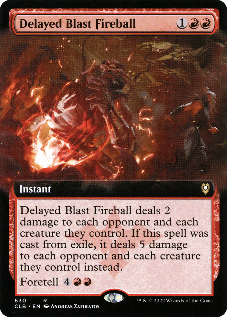 Delayed Blast Fireball (Extended Art) [Commander Legends: Battle for Baldur's Gate] | Grognard Games