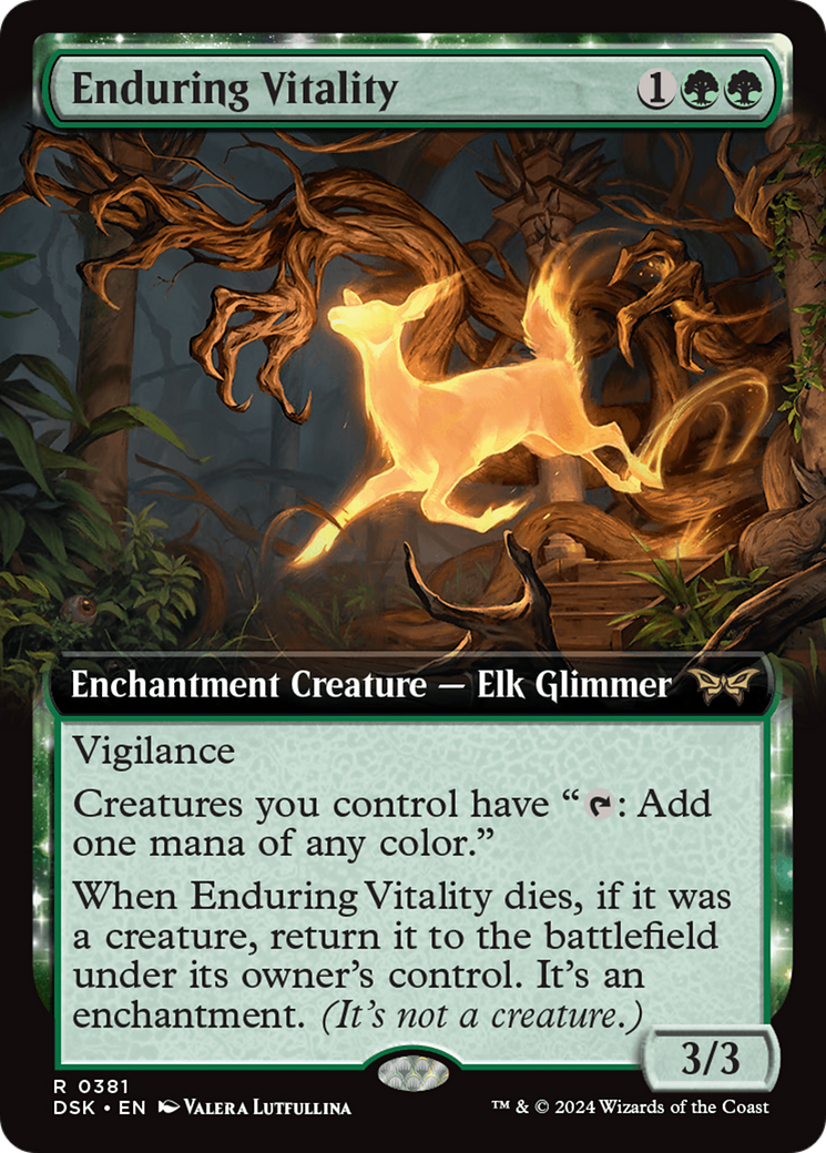 Enduring Vitality (Extended Art) [Duskmourn: House of Horror] | Grognard Games