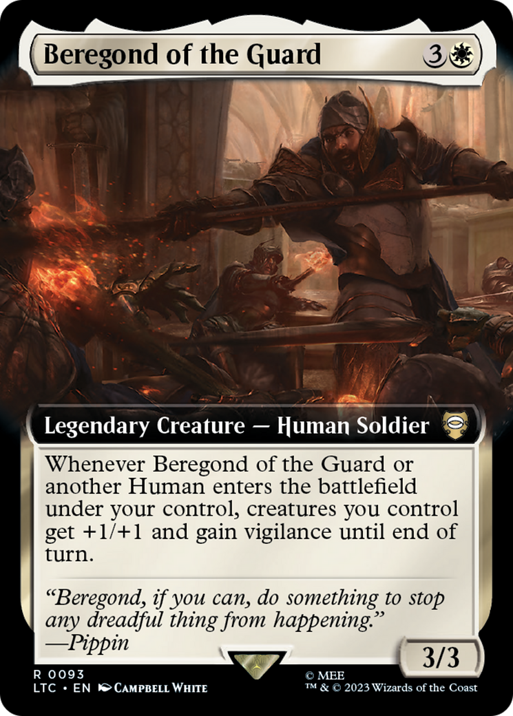 Beregond of the Guard (LTC-093) - Tales of Middle-earth Commander: (Extended Art) Foil | Grognard Games