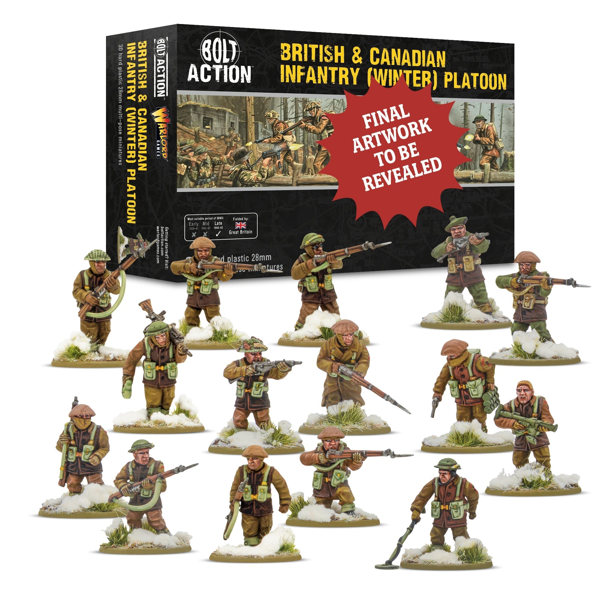 British & Canadian Infantry (Winter) Platoon | Grognard Games