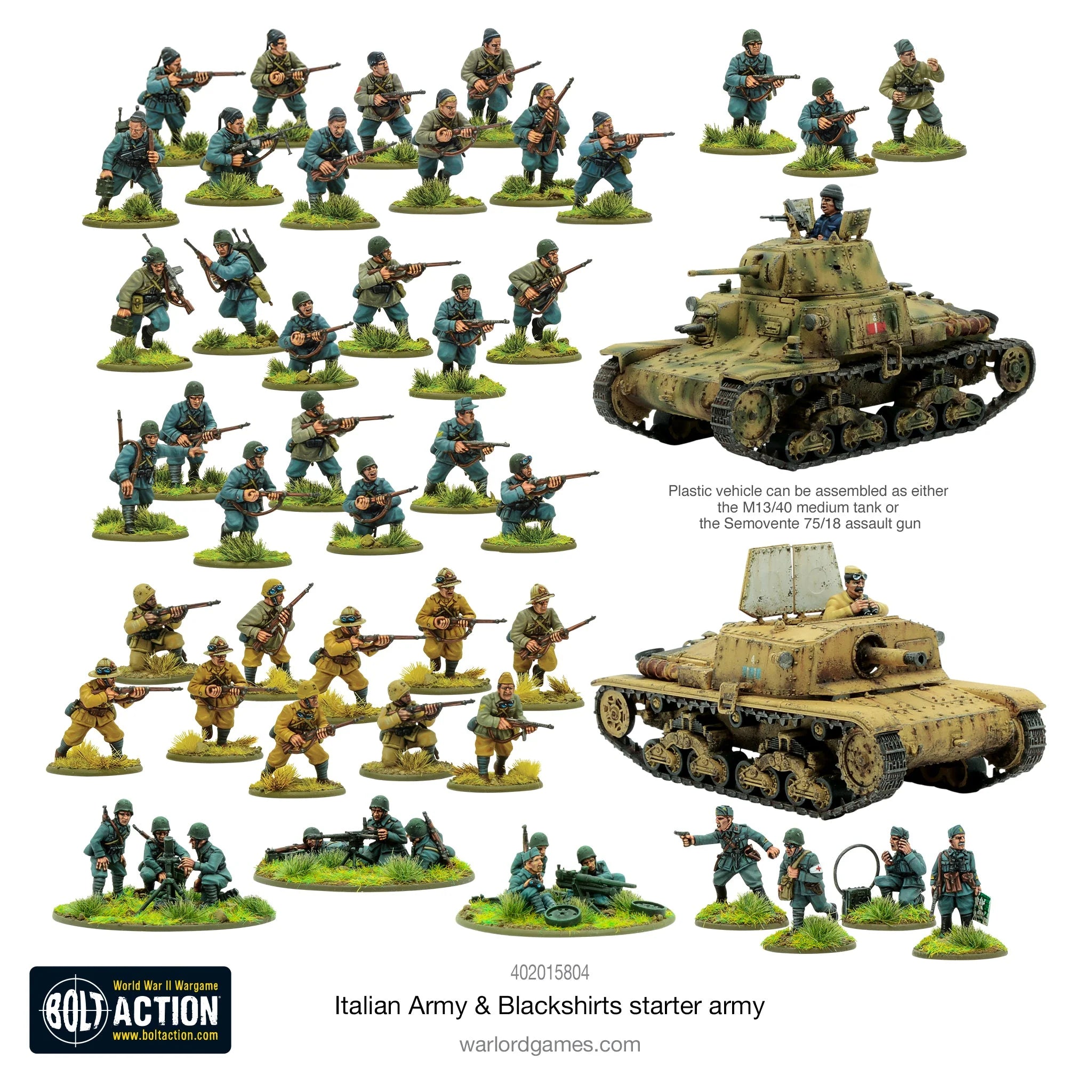 Bolt Action -  Italian Army & Blackshirts starter army | Grognard Games