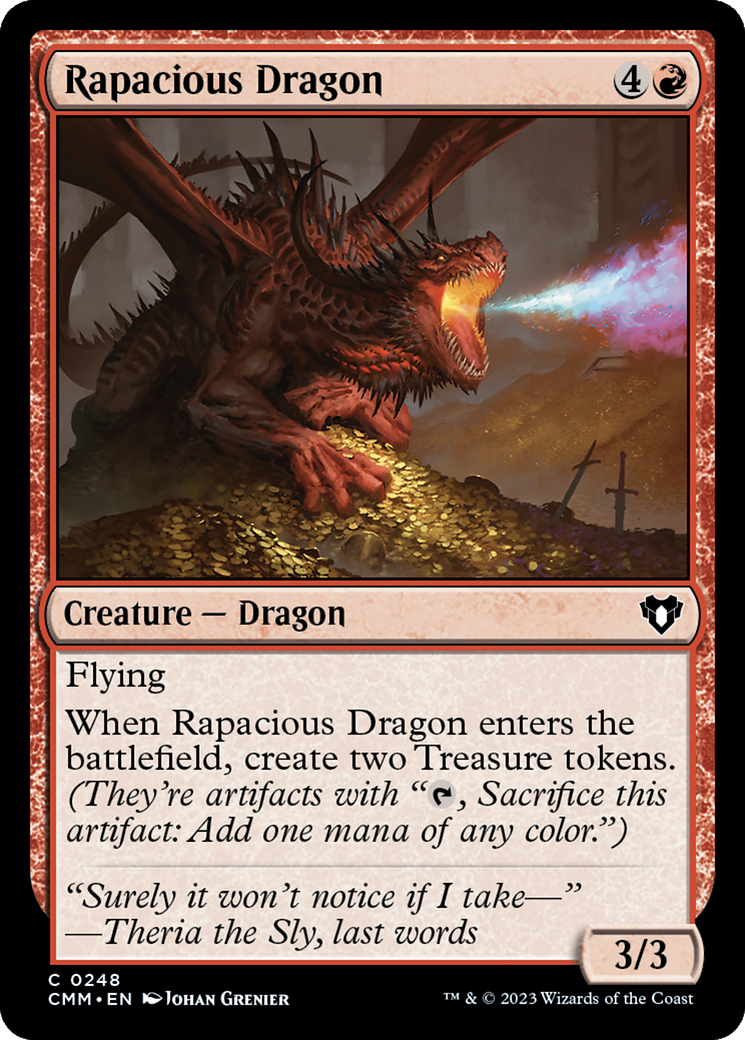 Rapacious Dragon [Commander Masters] | Grognard Games