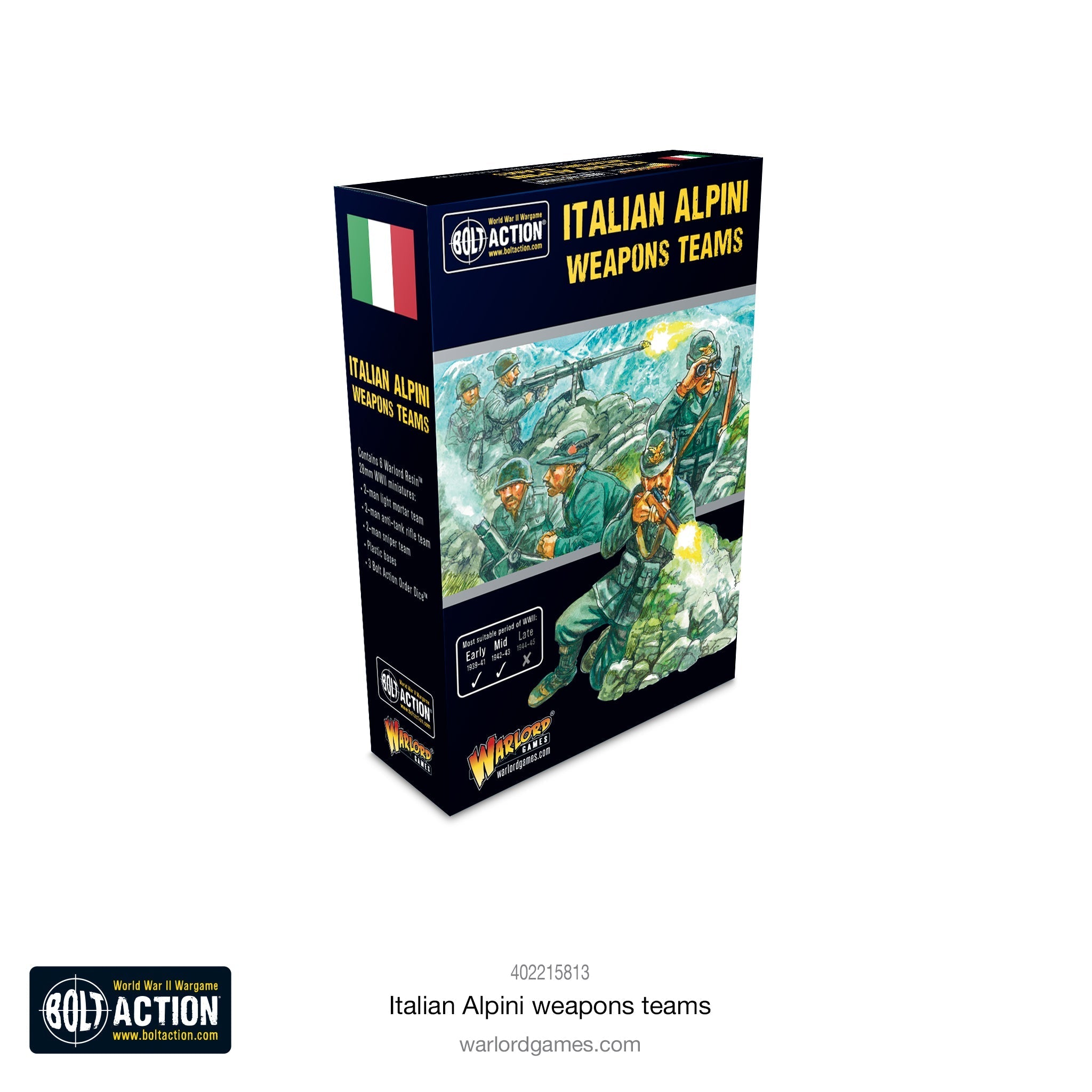 Bolt Action - Italian Alpini Weapons Teams | Grognard Games