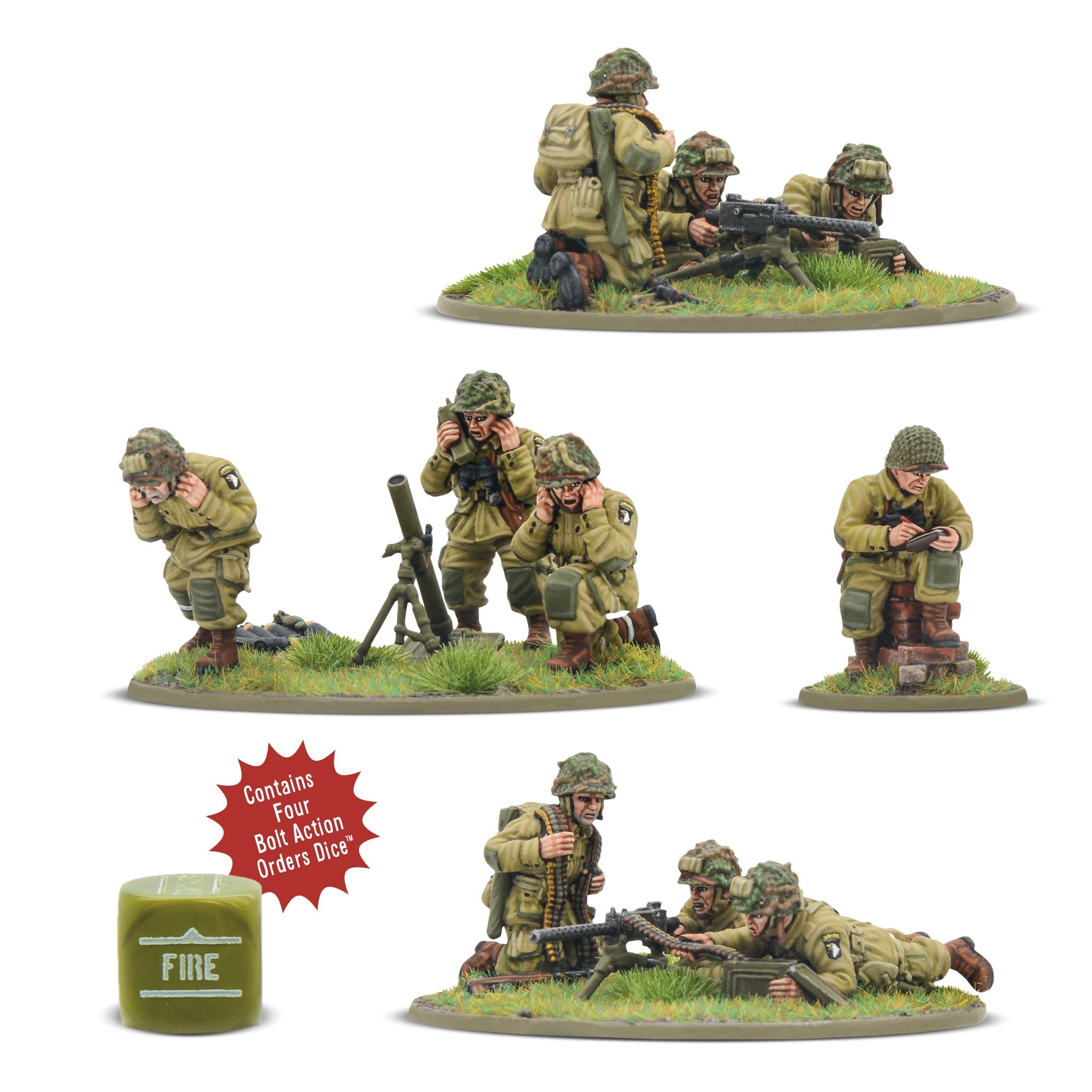 Bolt Action - US Airborne (D-Day) Platoon Heavy Weapons Platoon | Grognard Games