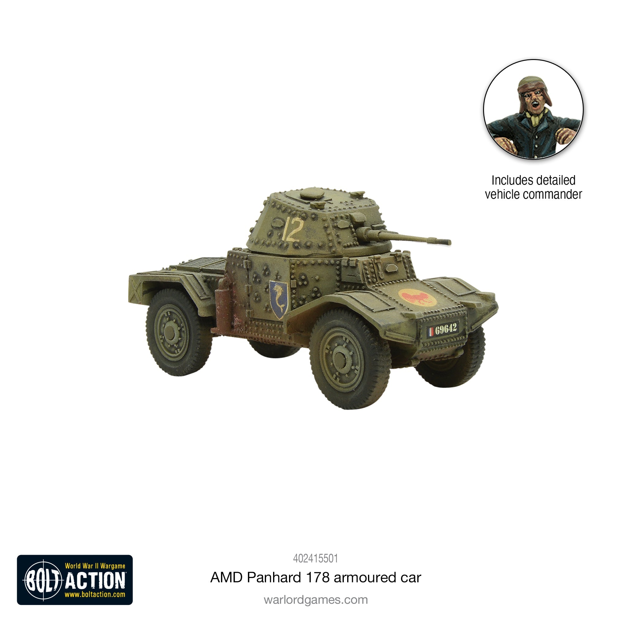 Bolt Action: French Army Panhard 178 Armoured Car | Grognard Games